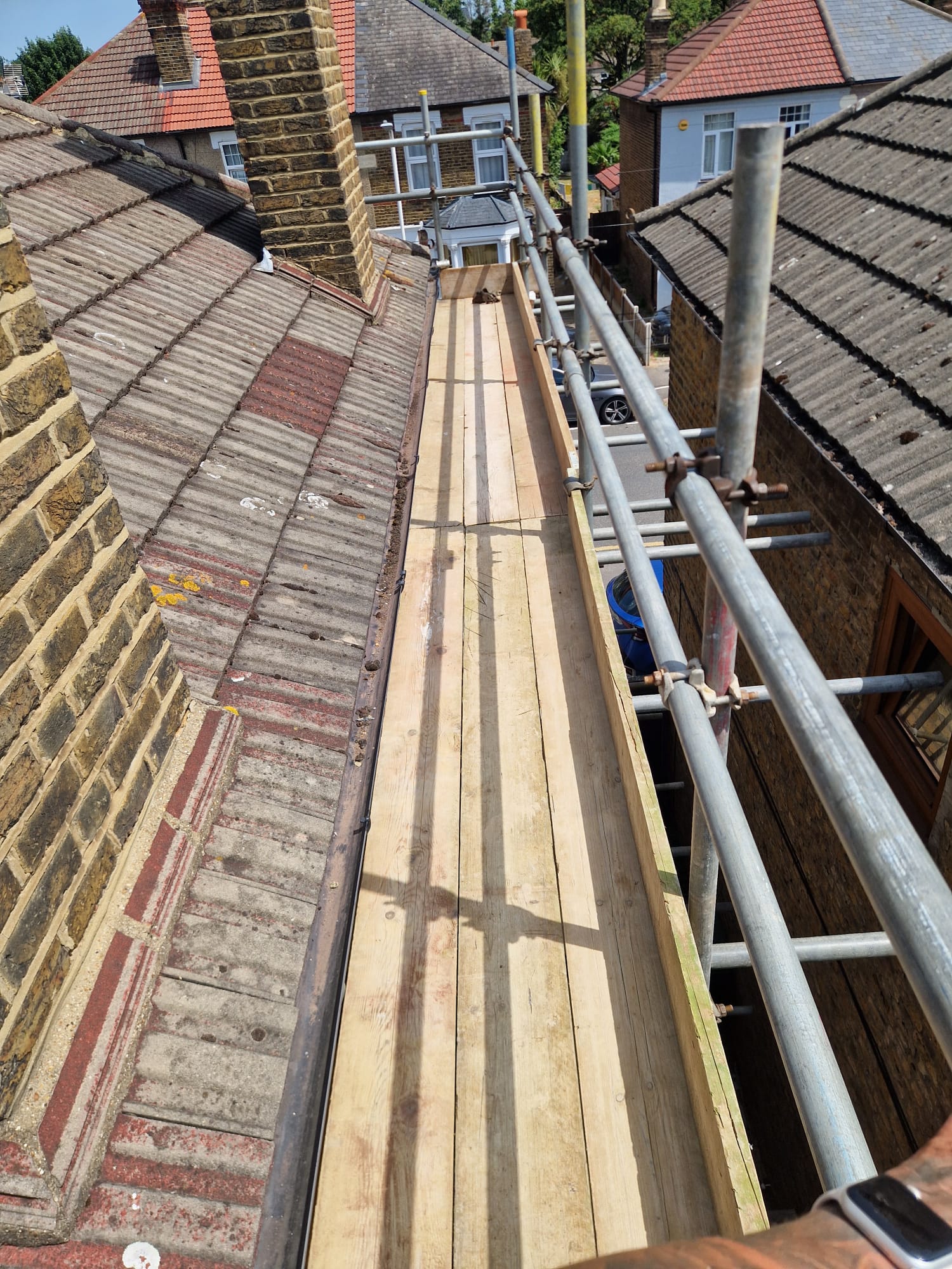 Roof scaffolding London
